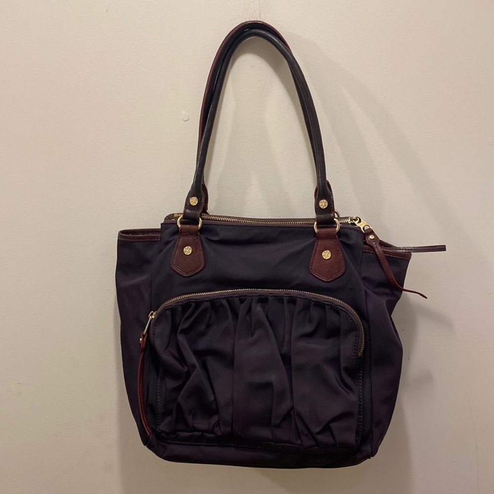 MZ Wallace purple nylon shoulder bag